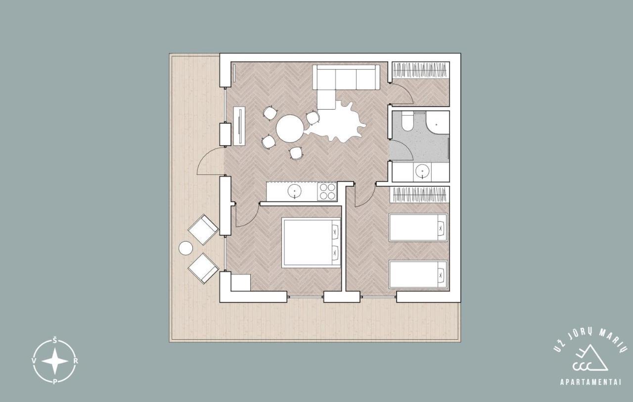 Uz Juru Mariu Apartment Juodkrante Luaran gambar